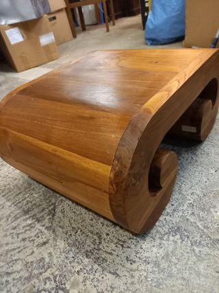 tavolini/poggiapiedi/sgabelli spirale legno teak