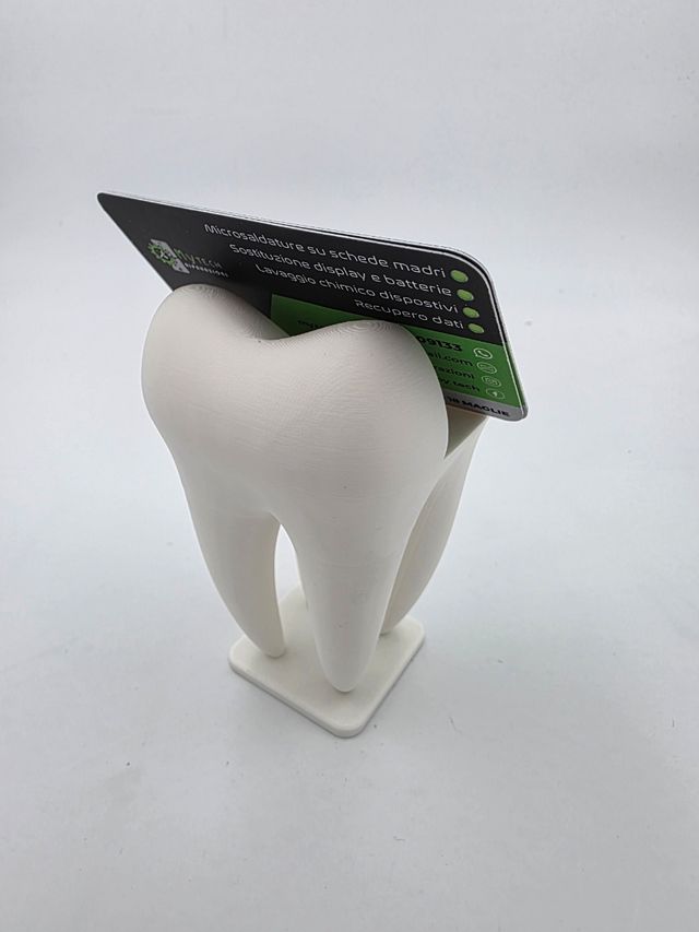 Porta biglietti dente 3D