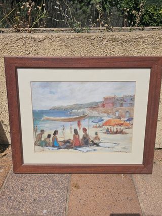 Cuadro playa - Pintura al óleo