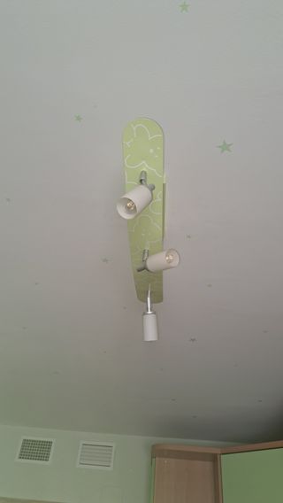 Lámpara techo infantil verde