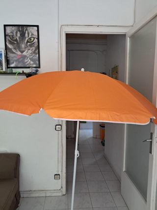 Sombrilla playa naranja 180cm