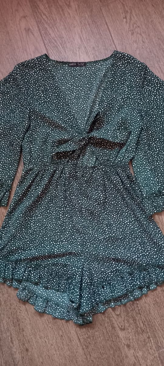 Mono Shein verde estampado S