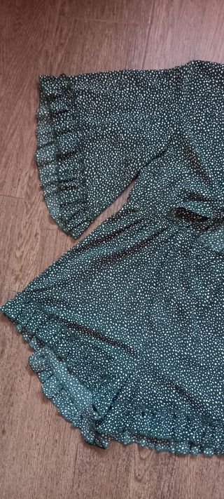 Mono Shein verde estampado S