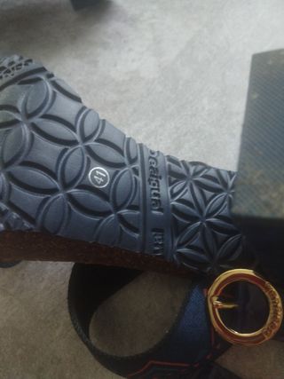Sandalias Desigual tacón azul 41