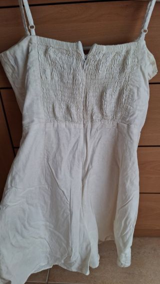 Mono corto Bershka blanco