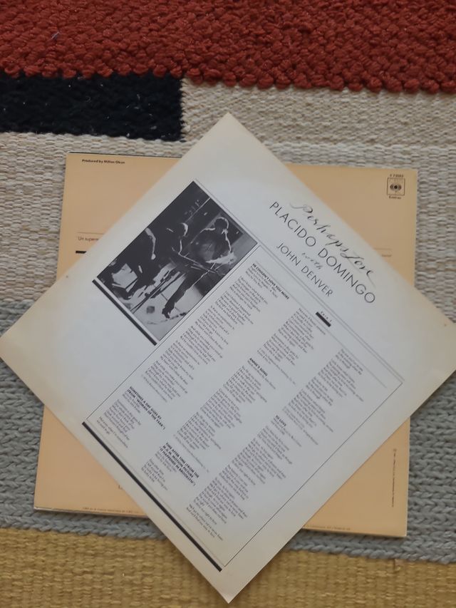 LP Plácido Domingo - Perhaps Love