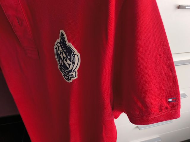 Polo Tommy Hilfiger XL roja