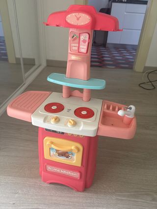 Cocinita juguete infantil rosa