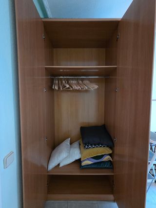 Armario ropero 2 puertas marrón