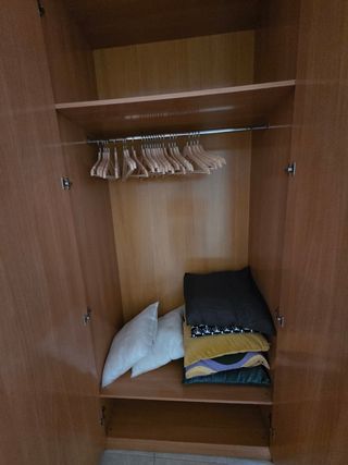 Armario ropero 2 puertas marrón