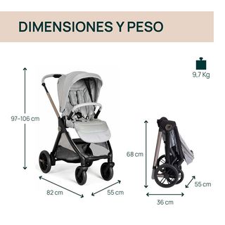 Pack: Carrito 2 en 1 Chicco Bellagio + cuna. Nuevo
