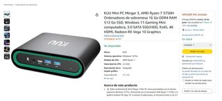 KUU Mini PC Mingar 3 Ryzen 7 3750H