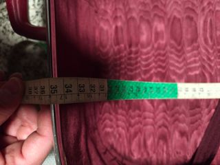 Maleta rígida vintage granate