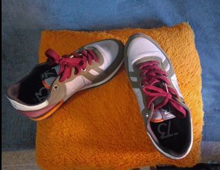 Zapatillas Pepe Jeans - Verde Oliva y Blanco