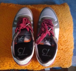 Zapatillas Pepe Jeans - Verde Oliva y Blanco