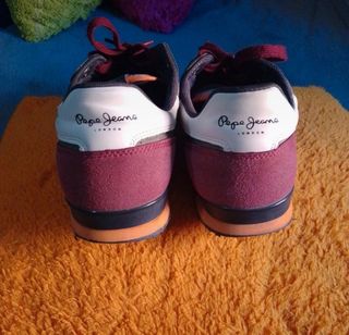 Zapatillas Pepe Jeans - Verde Oliva y Blanco