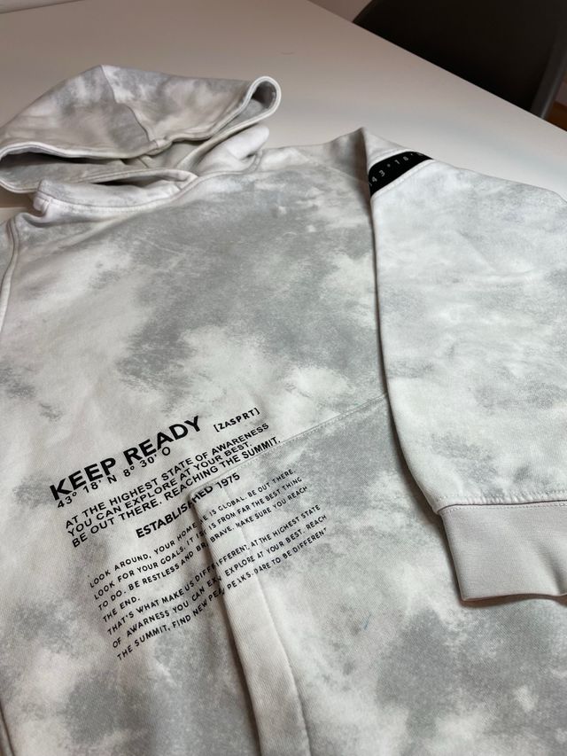 Sudadera gris Zara - Talla M