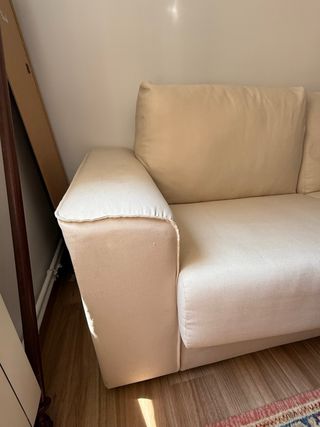 Sofá cama beige - 2 plazas
