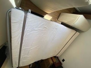 Sofá cama beige - 2 plazas