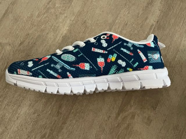 Zapatillas médicas - Azul y blanco