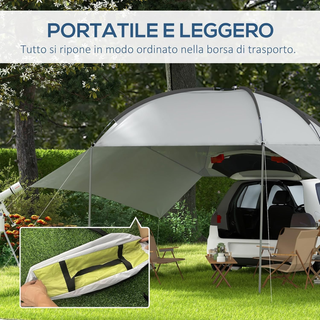 Tendalina ad Arco Portatile con Pareti Laterali e