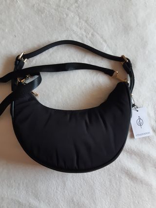 Bolso negro Stradivarius - Bolso bandolera
