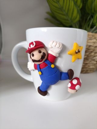 Taza personalizada de SuperMario Bross con nombre 