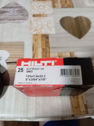 Discos corte Hilti A22V - 125mm