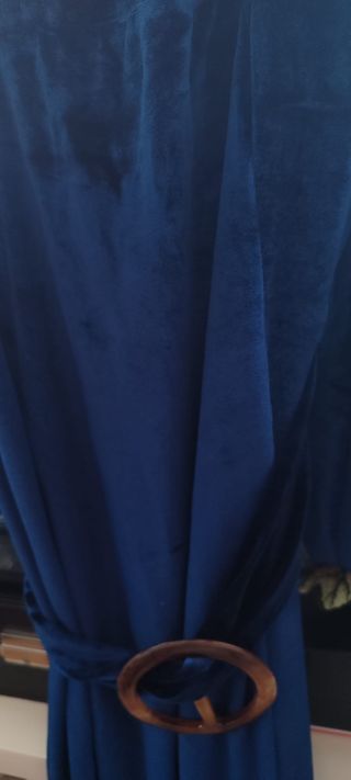 Vestido largo azul marino Miss