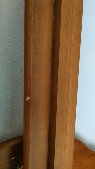 Cabecero y pie de cama de madera de pino 