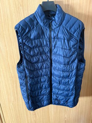 Chaleco acolchado azul hombre