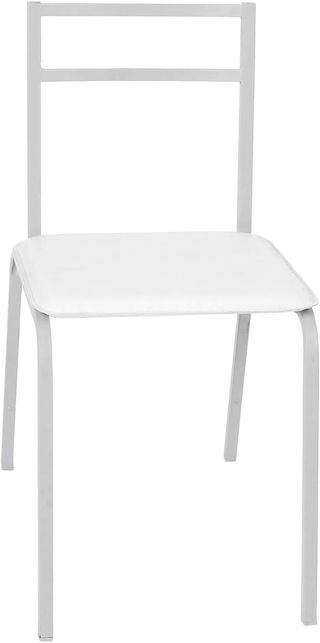 4 Sillas blancas cocina - metal