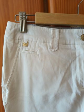 Bermudas Cortefiel blancas mujer L