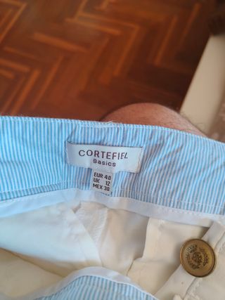 Bermudas Cortefiel blancas mujer L