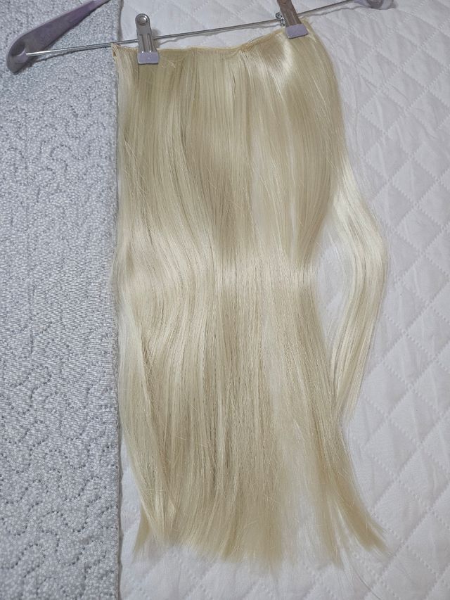 Extensiones pelo sintético blanco