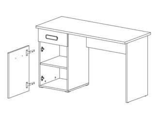 Escritorio madera blanco-marrón