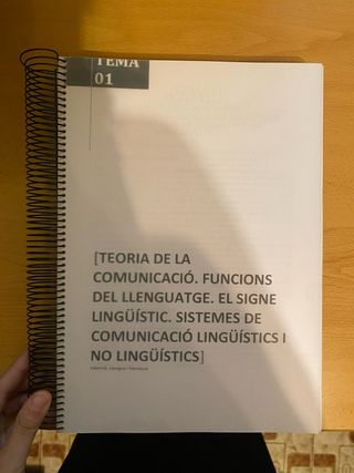 Temari oposicions Valencià: Llengua i literatura