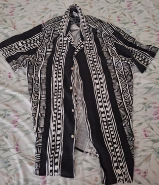 Camisa Zara hombre - Negra y Blanca