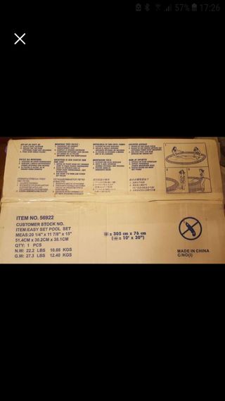 Piscina Intex 305x76cm + Bomba