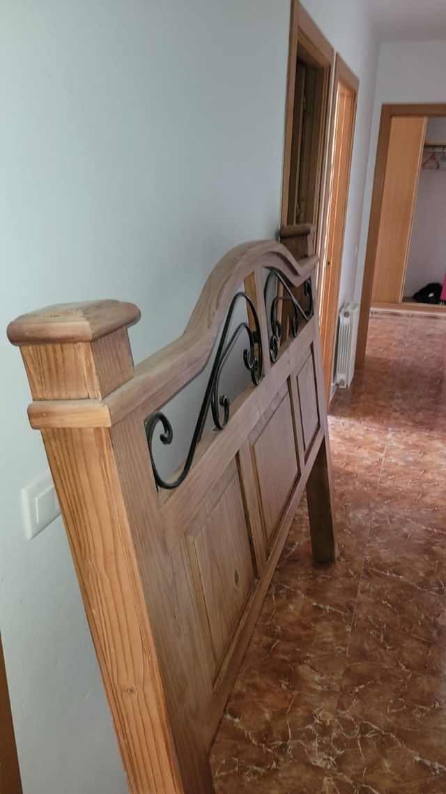 Cabecero,mesillas y coqueta madera maciza mexicana