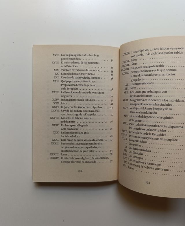 Elogio de la estupidez.