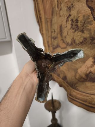Candelabros antiguos dorados