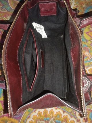 Bolso Zara piel marrón