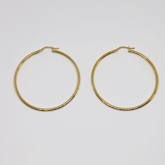 Pendientes Oro 18k Aro Grande Fino