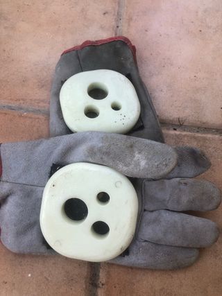Guantes Skate usados. Piel