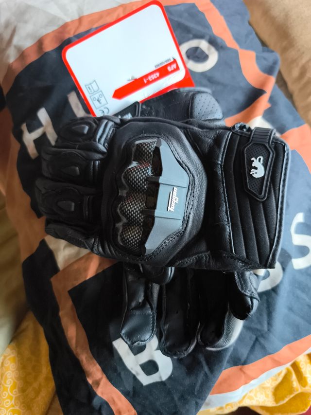 Guantes moto piel | Talla L