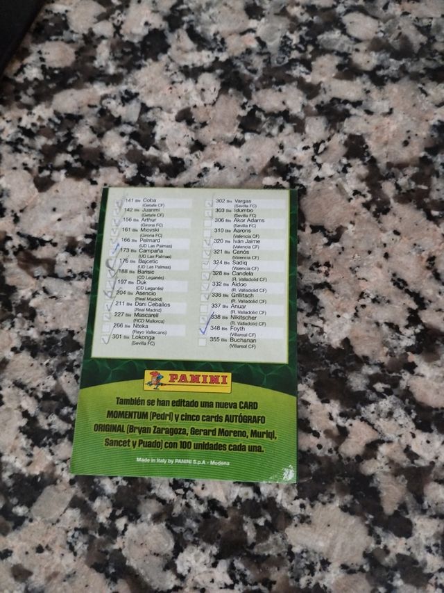 Cartas Adrenalyn 2024-25