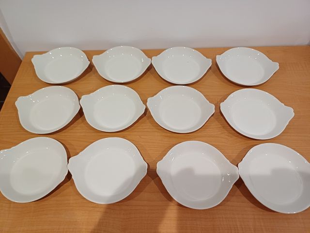 12 Cazuelas Limoges + 2 Tapas Porcelana