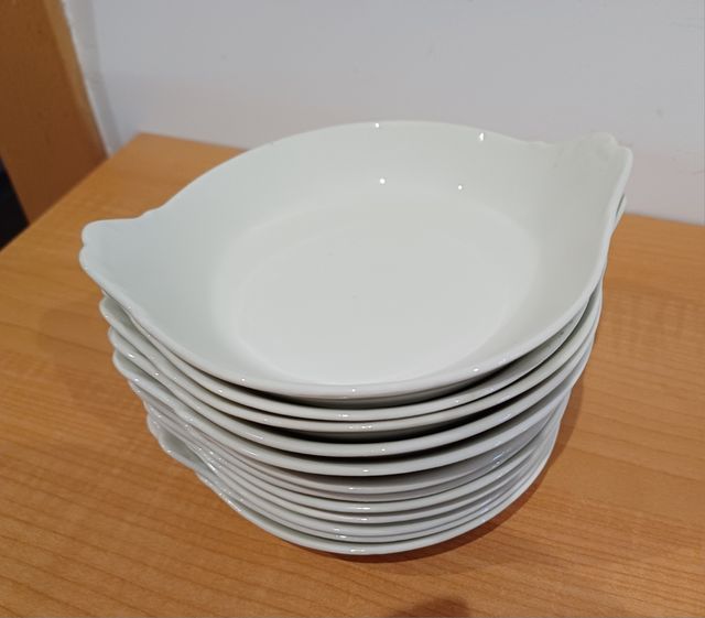 12 Cazuelas Limoges + 2 Tapas Porcelana