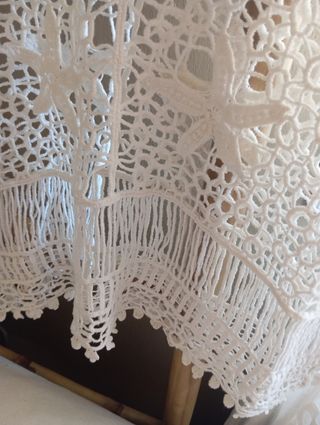 Top de ganchillo blanco